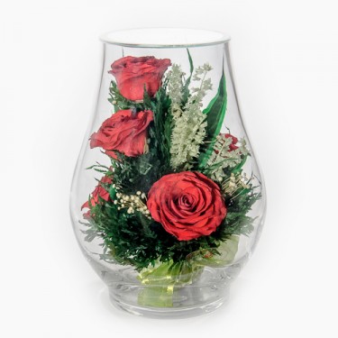 FIORA Арт: 40610  (RBV-Rp) цветы в стекле
